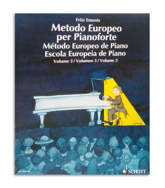 Livro Método Europeu de Piano Volume 3 ED7933 01