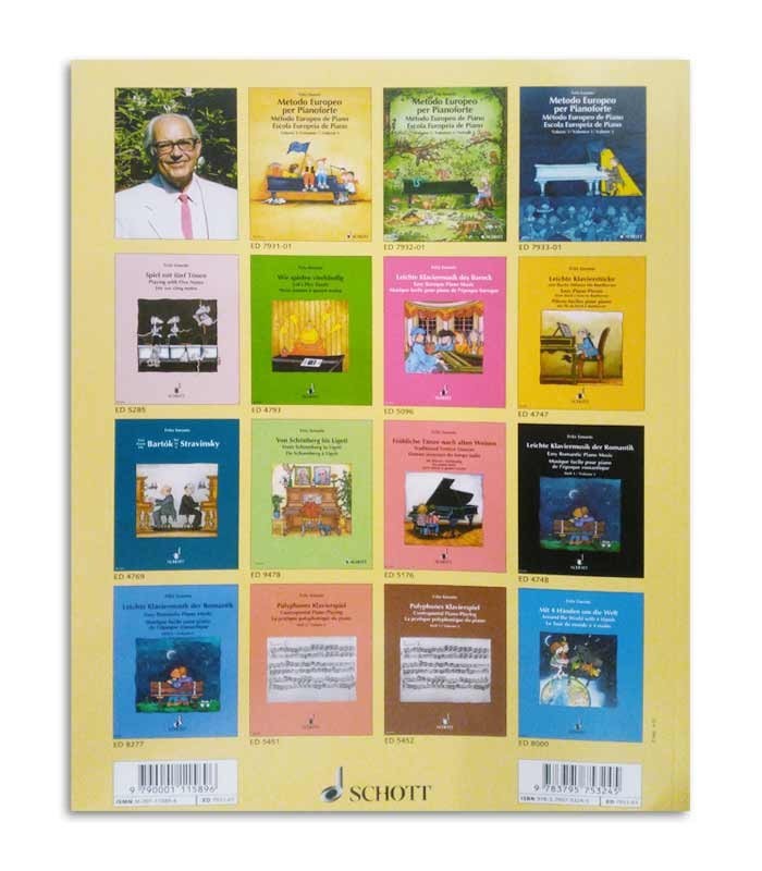 Livro Método Europeu de Piano Volume 1 ED7931 01