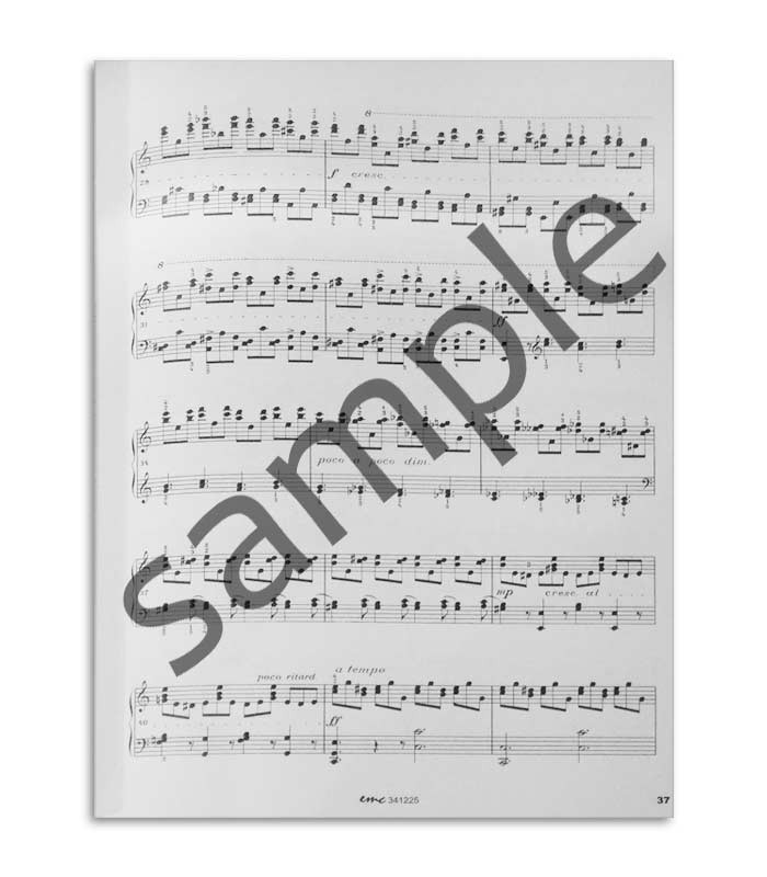 Livro Moszkowski 15 Estudos Virtuosos para Piano Opus 72 EMC341225