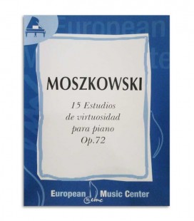 Livro Moszkowski 15 Estudos Virtuosos para Piano Opus 72 EMC341225