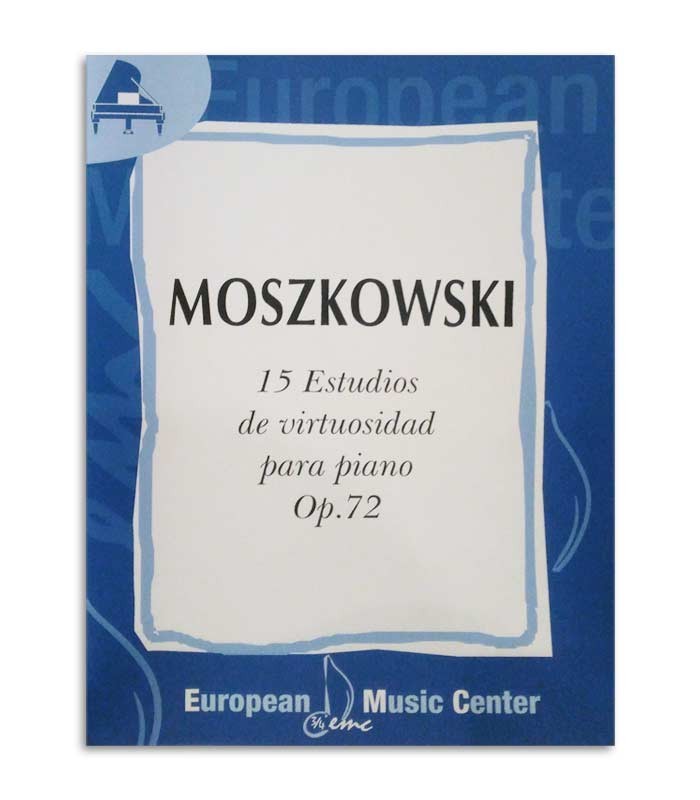 Livro Moszkowski 15 Estudos Virtuosos para Piano Opus 72 EMC341225
