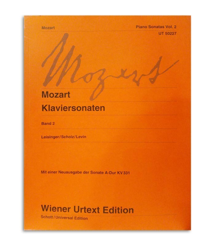 Book Mozart Piano Sonatas Vol 2 UT50227