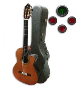 Guitarra Clássica Alhambra 9P CW E8 Equalizador Cedro Pau Santo com Estojo