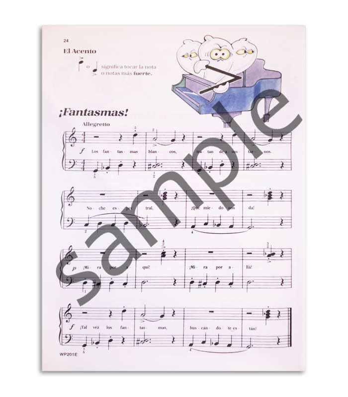 Sample page of book Bastien Piano Nivel 1