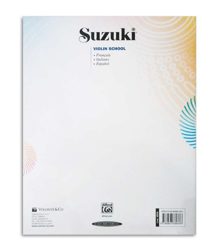 Livro Suzuki Violin School Vol 2 FR IT ES MB38