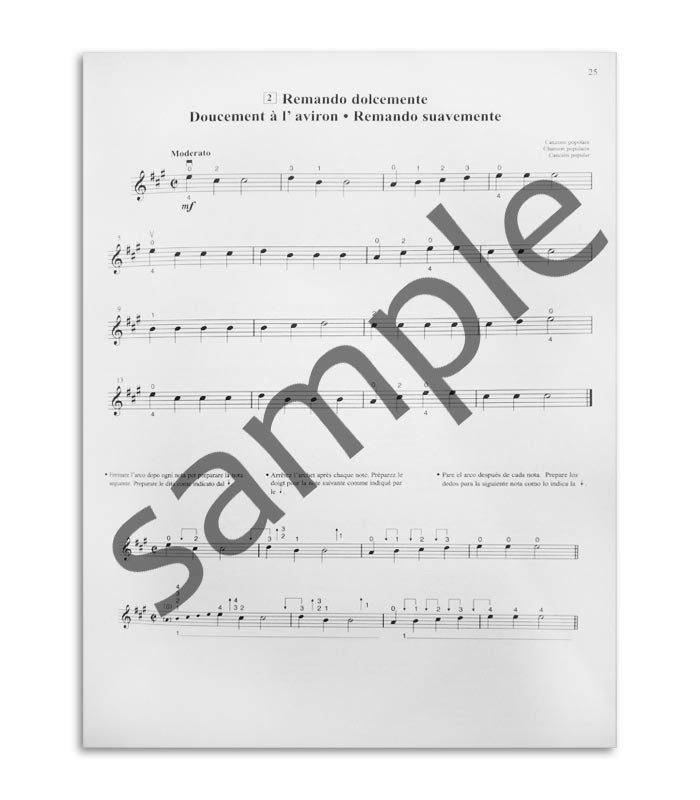 Livro Suzuki Violin School Vol 1 FR IT ES MB296