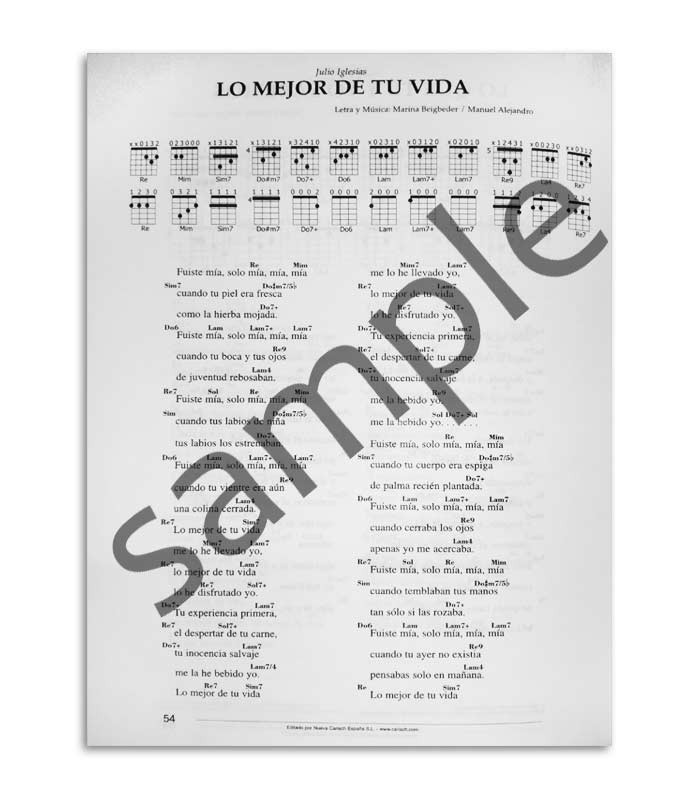 Book Album El Nuevo Cancionero 92 Hits Acordes Guitarra y Ukulele Vol1 ML3674