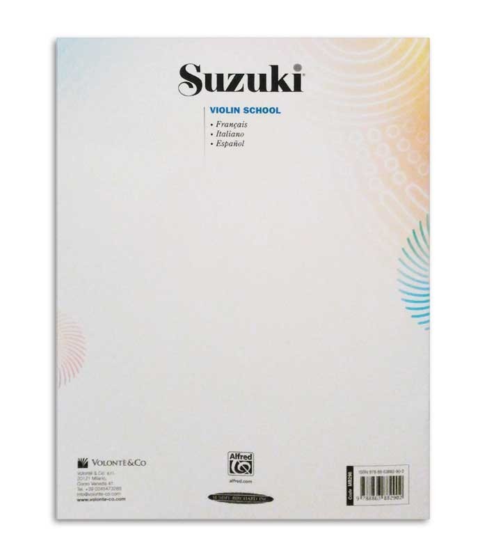 Book Suzuki Violin School Vol 2 with CD FR IT ES MB296