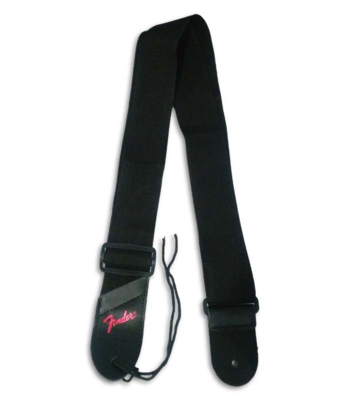 Photo of Fender strap with red logo