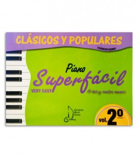 Capa do livro Clássicos e Populares para Piano Super Fácil Vol 2