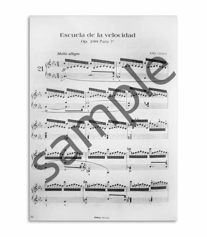 Livro Czerny Escola de Velocidade Op 299 EMC341232