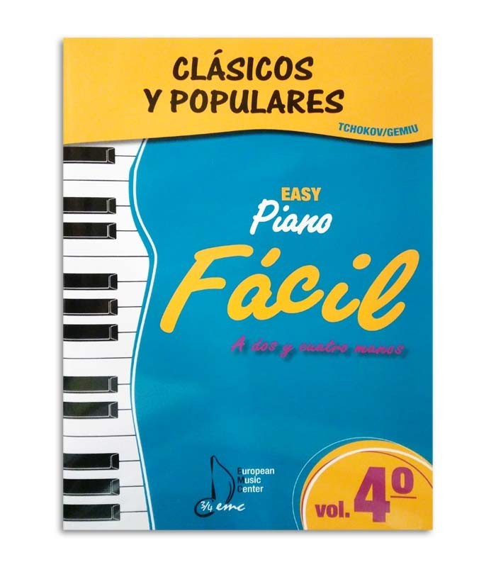 Livro Clássicos e Populares para Piano Fácil Vol 4 EMC341237