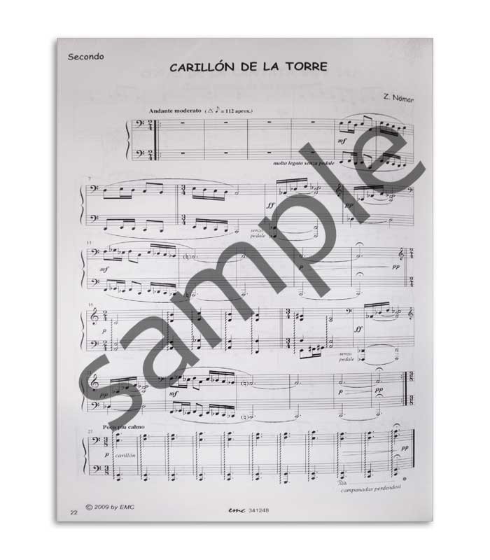 Libro Clásicos y Populares para Piano Dificuldad Média Vol 6 EMC341247