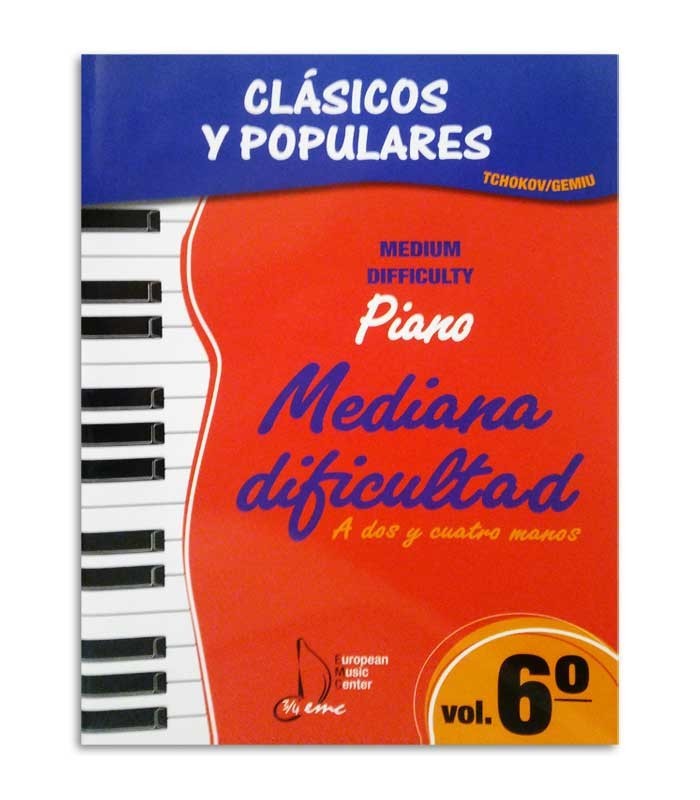 Libro Clásicos y Populares para Piano Dificuldad Média Vol 6 EMC341247
