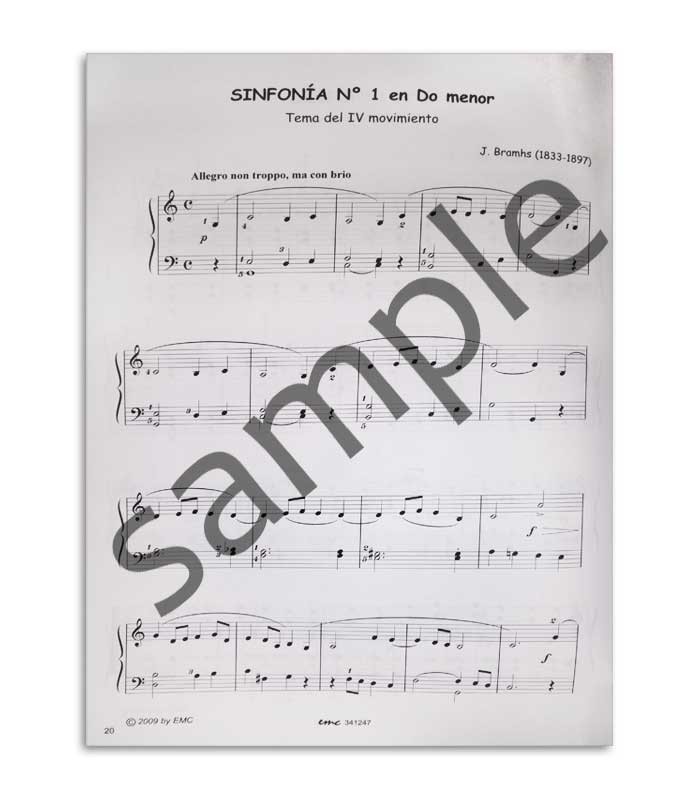 Livro Clássicos e Populares para Piano Fácil Vol 5 EMC341247