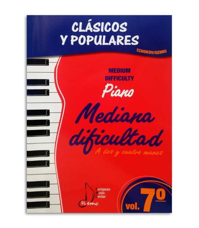 Libro Clásicos y Populares para Piano Dificuldad Média Vol 7 EMC341249