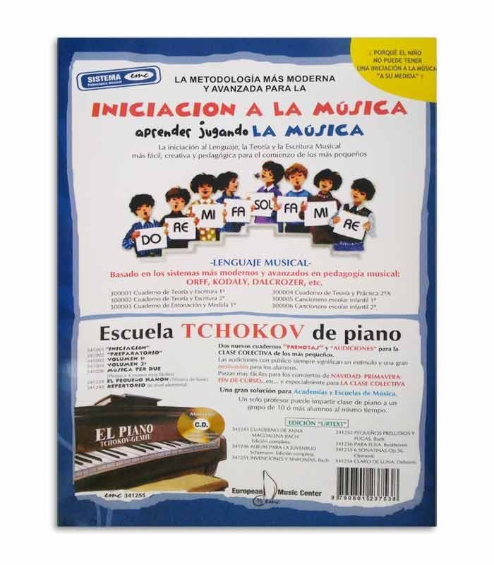 Contracapa do livro Clementi 6 sonatinas Op 36 