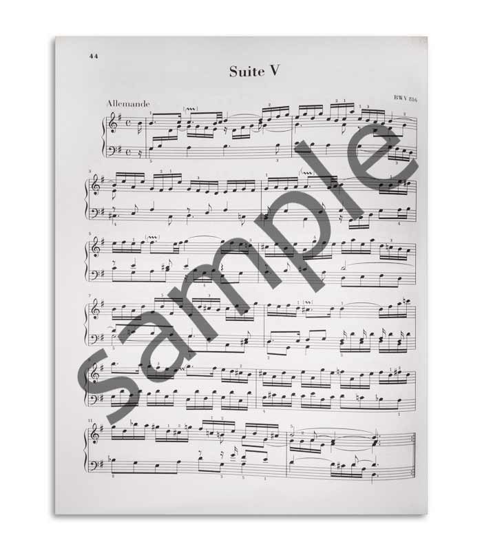 Livro Bach Suites Francesas HN593