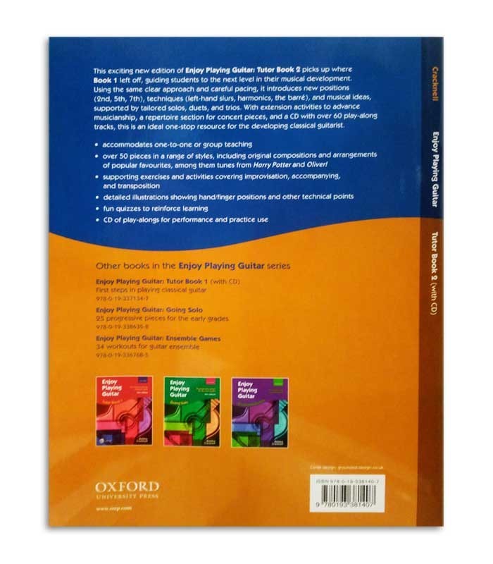 Libro Debbie Cracknell Enjoy Playing Guitar Book 2 con CD OXF1407