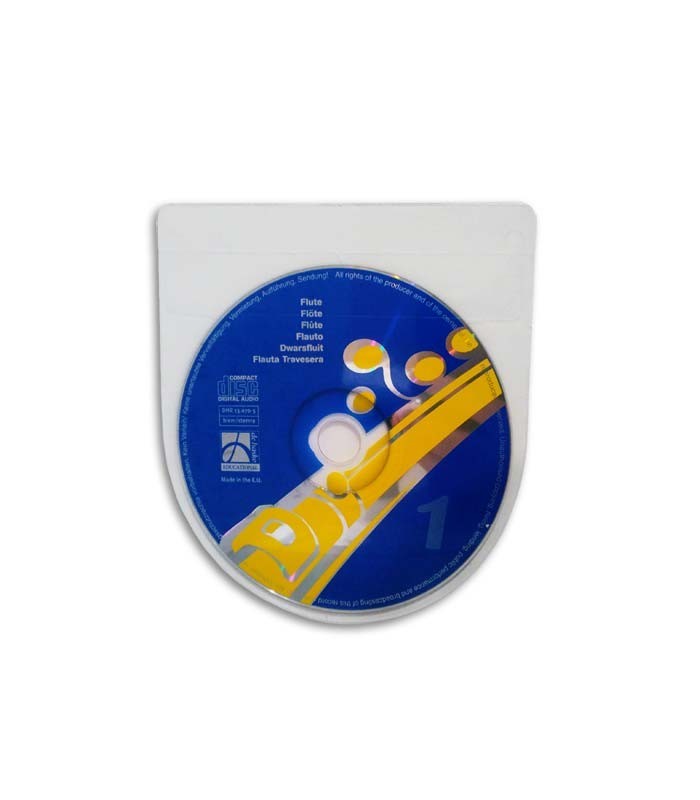 CD que acompanha o livro Broers Kastelein Escutar Ler e Tocar Flauta Vol 1