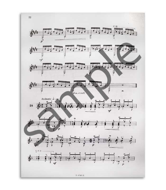 Livro Carulli Estudos para Guitarra ESZ6745