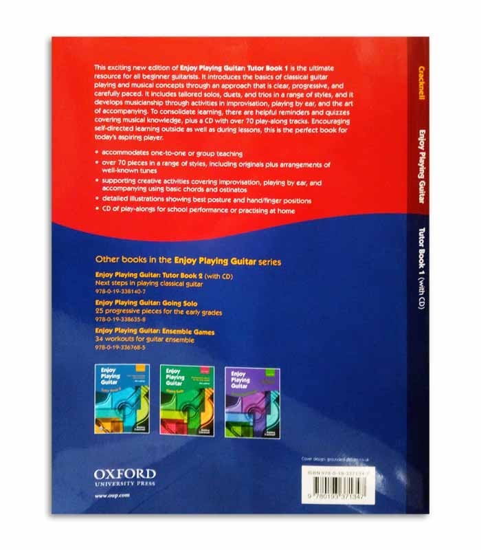 Libro Debbie Cracknell Enjoy Playing Guitar Book 1 con CD OXF61347