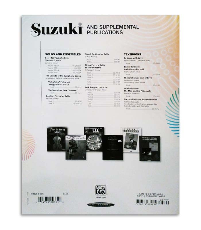 Libro Suzuki Cello School Vol 3 EN MB43