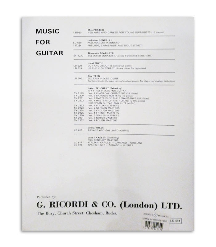 Book Dodgson Quine 10 Studies for Guitar Vol 1 LD554