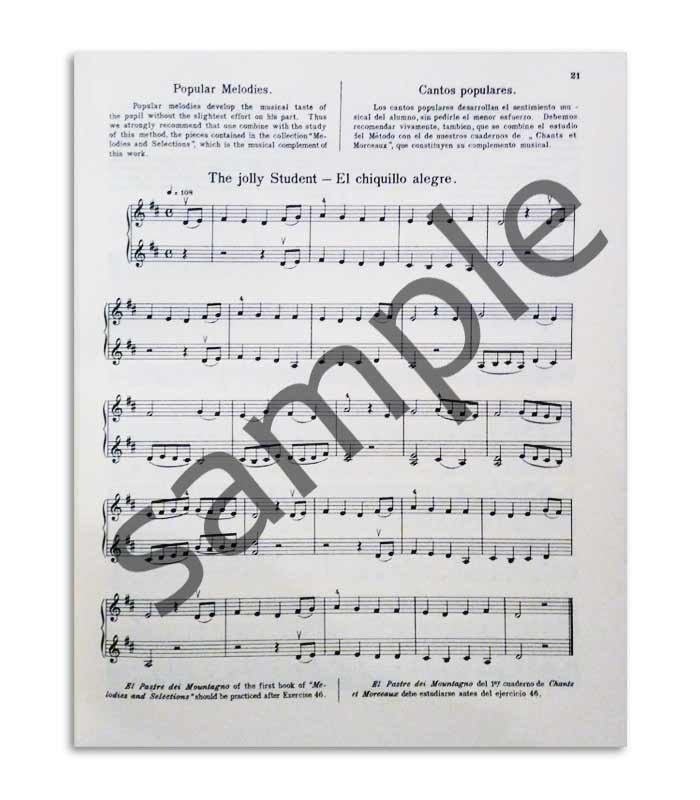 Amostra de página do livro Mathieu Crickboom Violino Teórico e Prático Vol 1