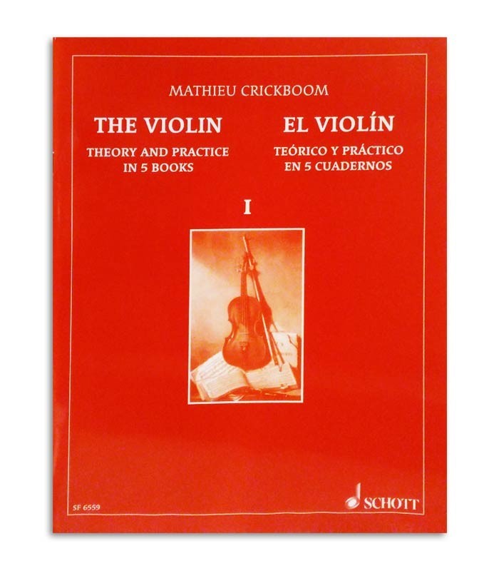 Capa do livro Mathieu Crickboom Violino Teórico e Prático Vol 1 