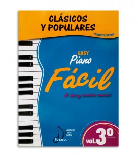 Livro Clássicos e Populares para Piano Fácil Vol 3 EMC341236