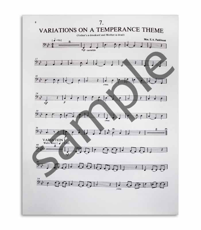 Sample page of the book Just Brass Tuba Solos 
