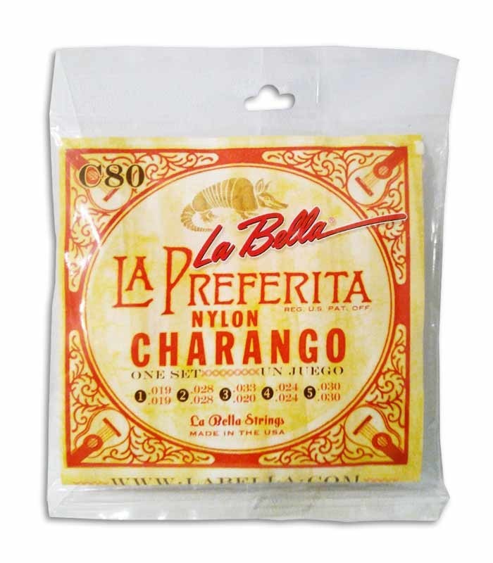 Juego de Cuerdas LaBella C-80 para Charango