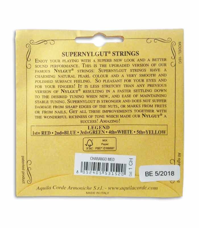 Juego de Cuerdas Aquila 1CH para Charango