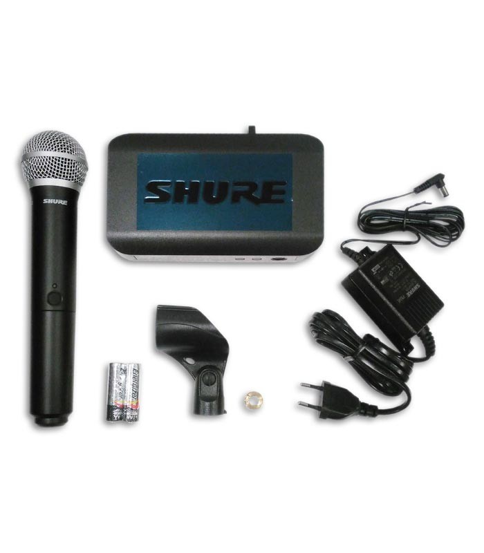 Microfone Shure Sistema sem Fios de Mão BLX24E PG58H8E