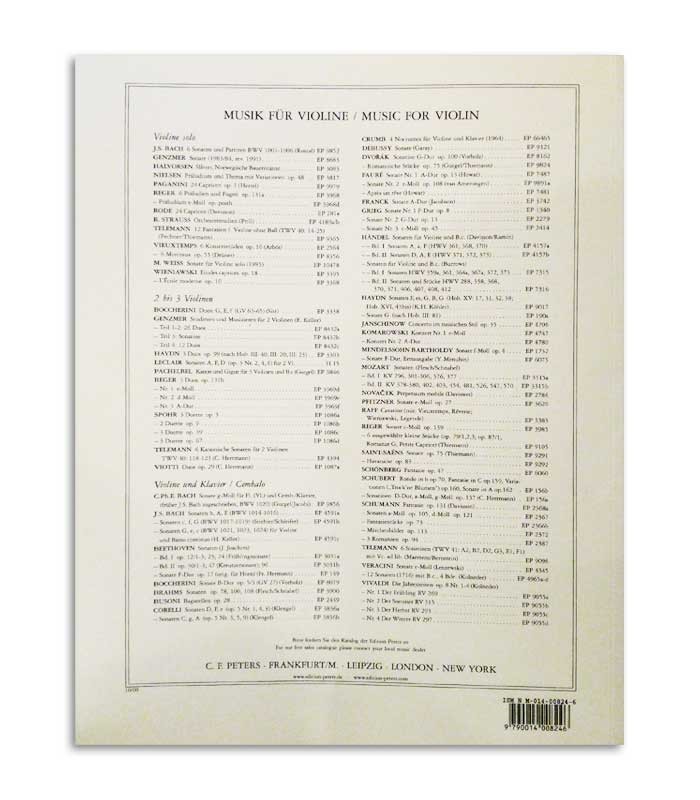 Libro Peters Mazas para Violin Opus 36