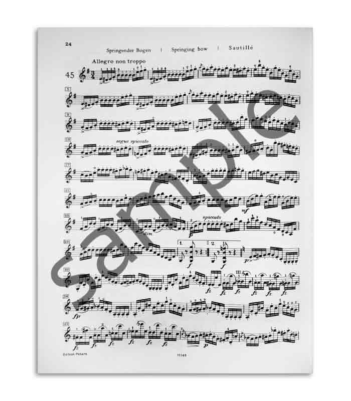 Livro Peters Mazas para Violino Opus 36