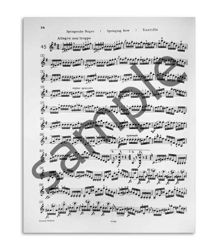 Livro Peters Mazas para Violino Opus 36
