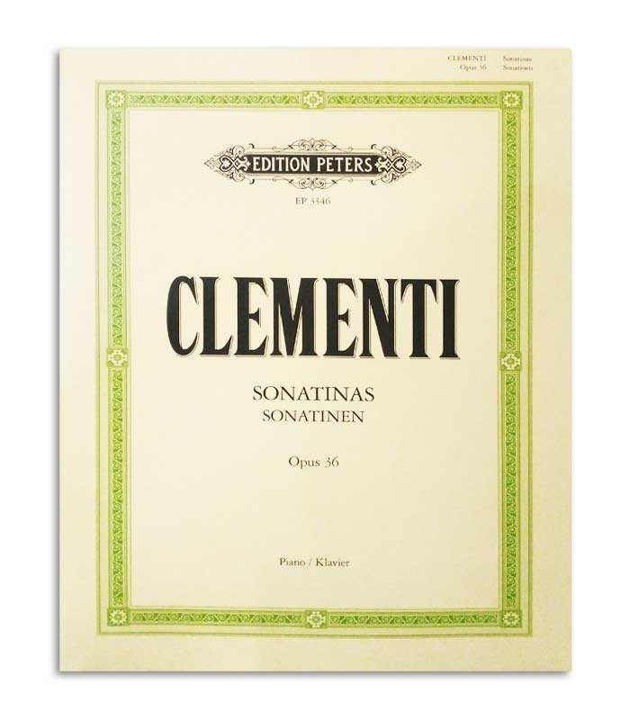 Livro Peters Clementi Sonatinas Opus 36 EP3346