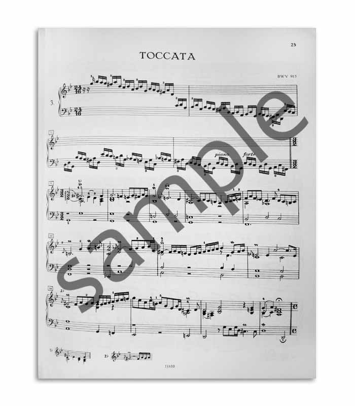 Book Peters Bach Toccaten BWV 910 916 EP4665