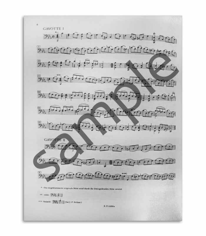 Book Peters Bach 6 Suites  Violoncello Solo BWV 1007 1012 EP9054