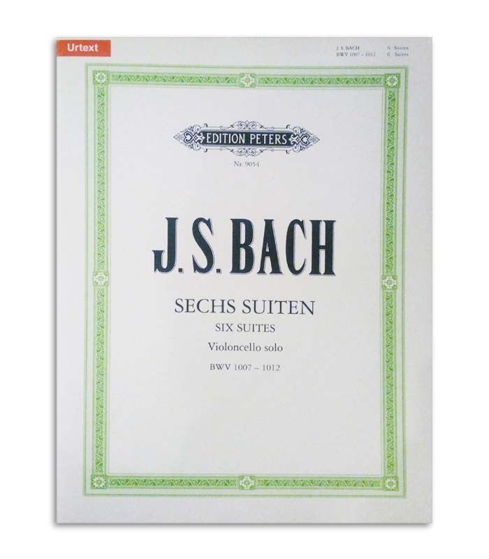 Libro Peters Bach 6 Suites para Violonchelo BWV 1007 1012 EP9054