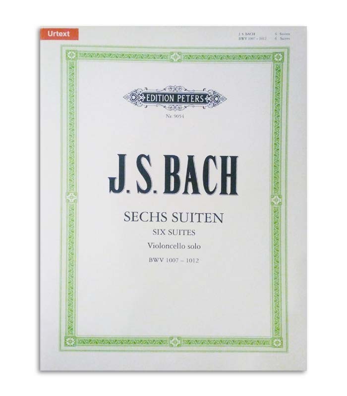 Livro Peters Bach 6 Suites para Violoncelo BWV 1007 1012 EP9054