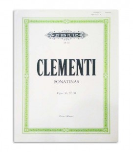 Livro Peters Clementi Sonatinas Opus 36 37 38 EP145