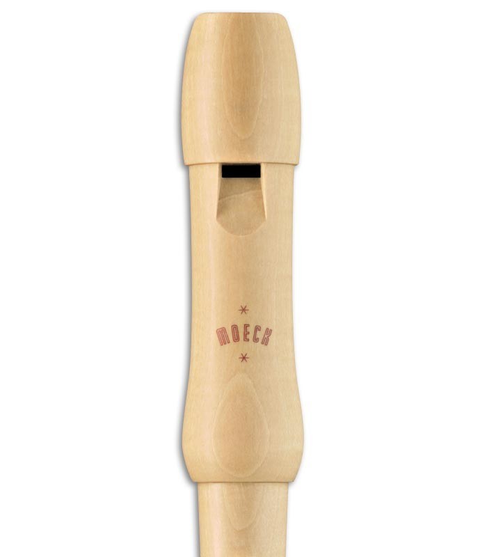 Foto da cabeça da flauta de bisel Moeck 1210