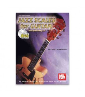 Livro Music Sales MLB98921BDC Jazz Scales Guitar Book CD