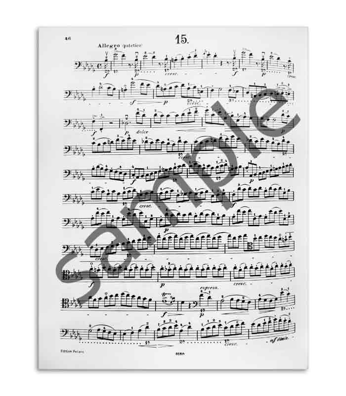 Book Peters Duport 21 Etüden for Violoncello EP2508a