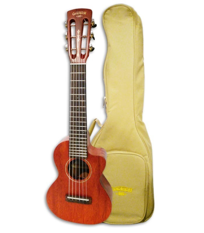 Foto del guitalele Gretsch G9126 ACE CW con la funda