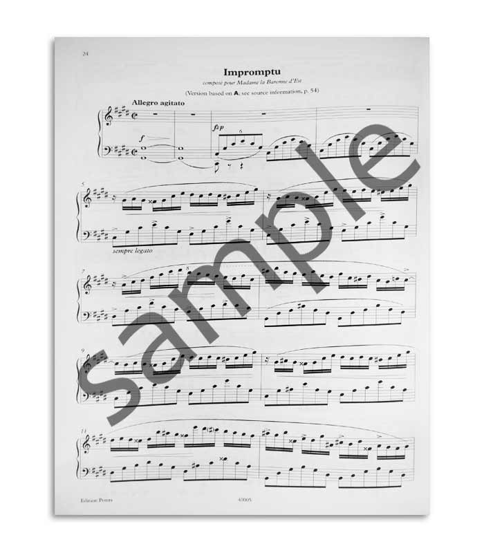Livro Peters Chopin Impromptus EP71906