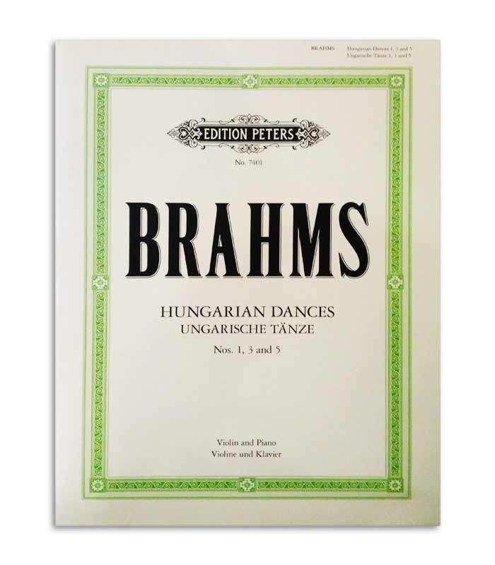Livro Peters Brahms 3 Danças Húngaras EP7401